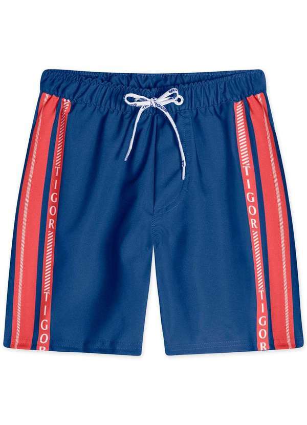 Tigor T Tigre - Bermuda Infantil Masculina Tigor Azul