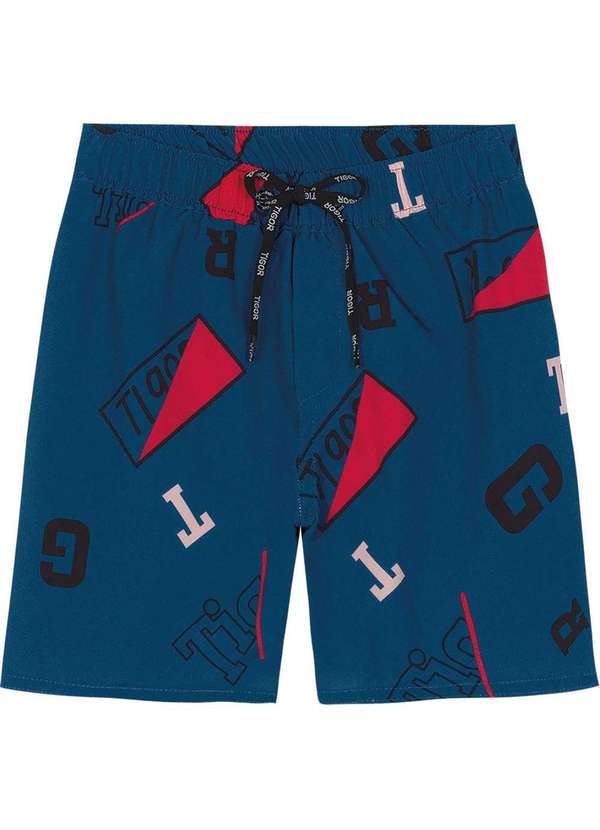 Tigor T Tigre - Bermuda Infantil Masculina Tigor Azul 2