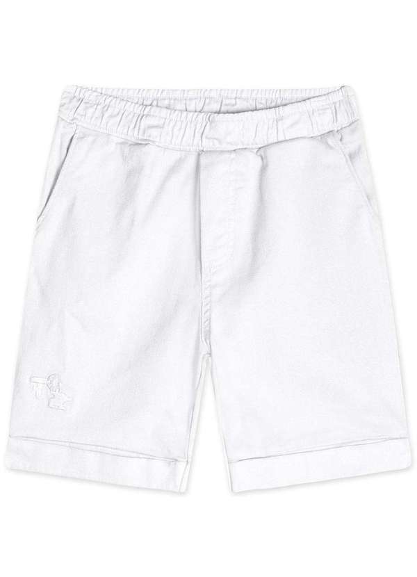 Tigor T Tigre - Bermuda Infantil Masculina Tigor Branco