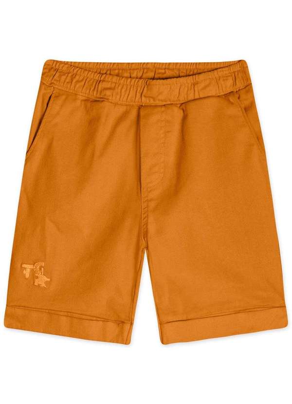 Tigor T Tigre - Bermuda Infantil Masculina Tigor Marrom