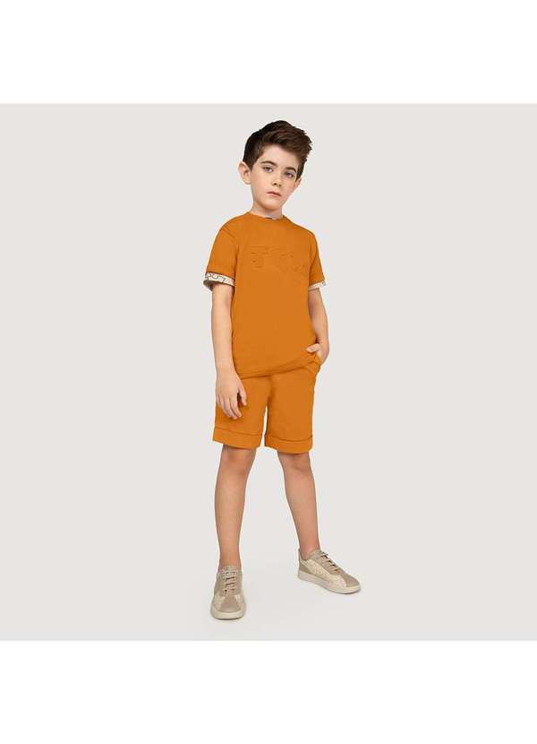 Tigor T Tigre - Bermuda Infantil Masculina Tigor Marrom 3