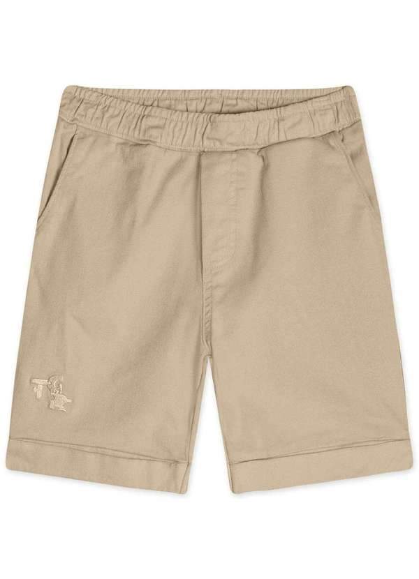 Tigor T Tigre - Bermuda Infantil Masculina Tigor Bege