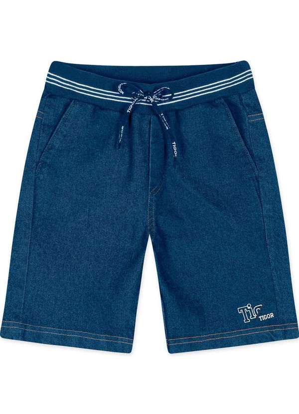 Tigor T Tigre - Bermuda Jeans Infantil Masculina Tigor Azul