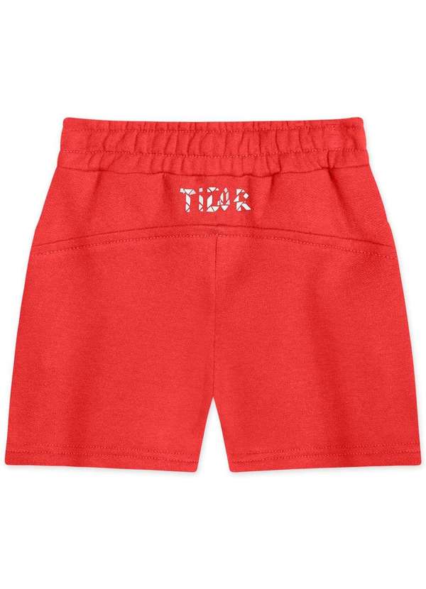 Tigor - Bermuda Moletom Bebe Tigor Vermelho 2