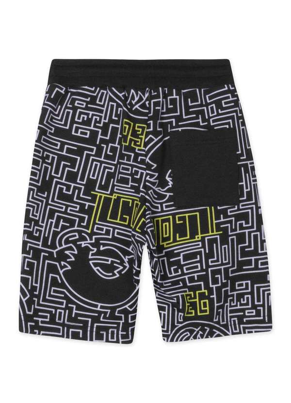 Tigor T Tigre - Bermuda Moletom Infantil Masculina Tigor Preto 2