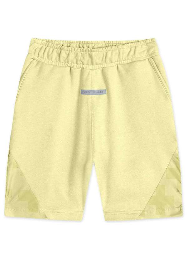 Match - Bermuda Moletom Infantil Match Amarelo