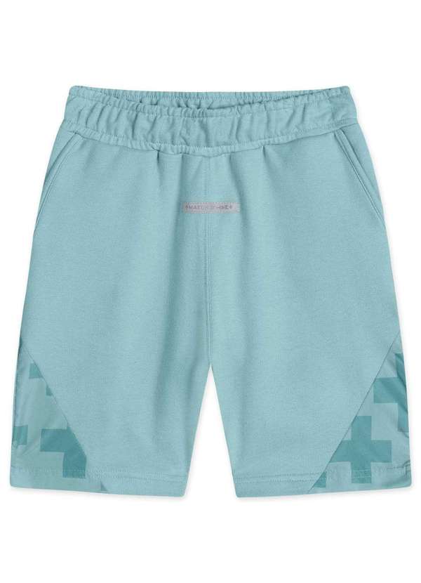 Match Bermuda Moletom Infantil Match Verde