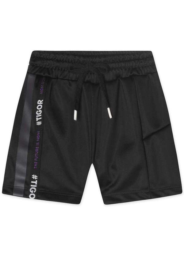 Tigor T Tigre - Bermuda Moletom Masculina Bebe Tigor T. Tigre Preto