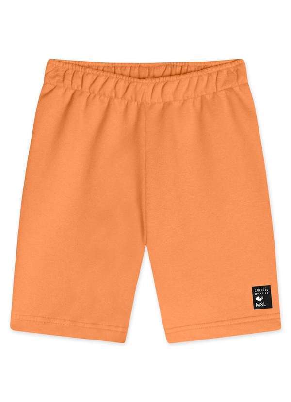 Marisol - Bermuda Moletom Repelente a Agua Infantil Masculino Marisol Laranja