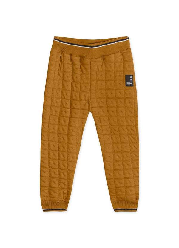 Marisol - Calca Infantil Menino Matelasse Marisol Marrom