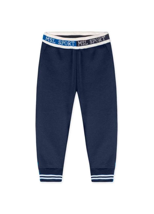 Marisol - Calca Moletom Infantil Masculina Marisol Azul