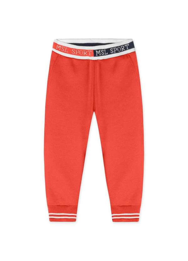 Marisol - Calca Moletom Infantil Masculina Marisol Laranja