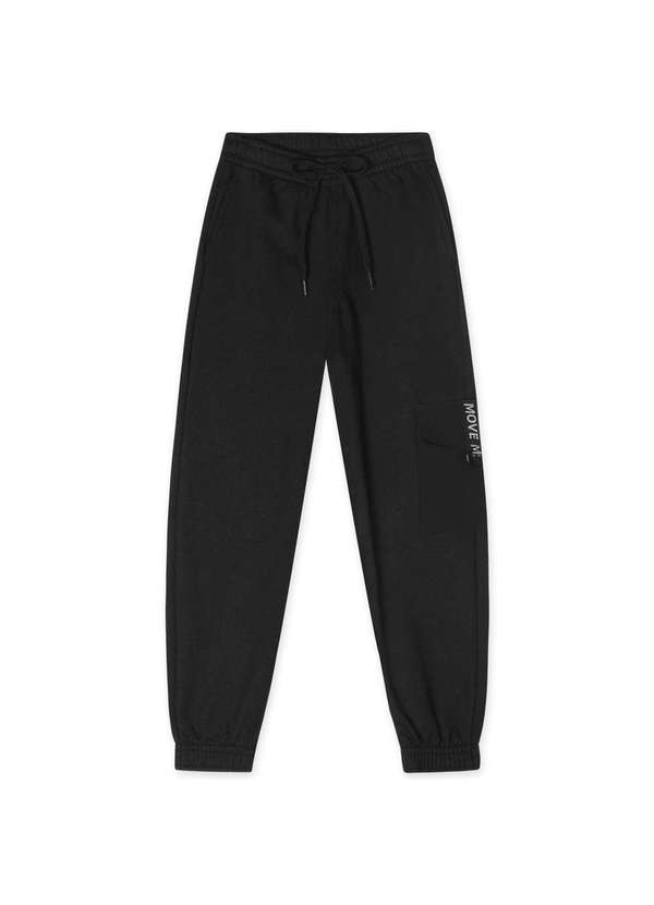 Marisol - Calca Moletom Infantil Masculina Marisol Preto