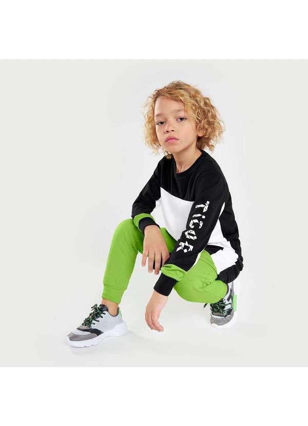 Tigor T Tigre - Calca Moletom Infantil Menino Tigor Verde 2