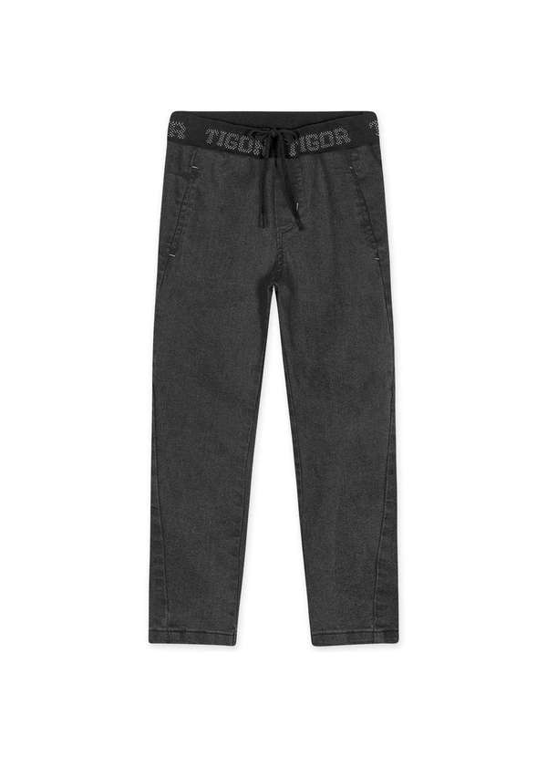 Tigor T Tigre - Calca Jeans Infantil Masculina Tigor Preto