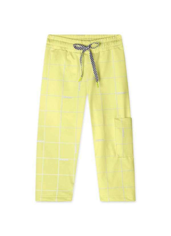 Tigor T Tigre - Calca Quadriculada Moletom Bebe Masculina Tigor T. Tigre Verde