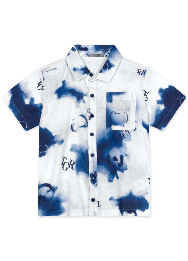 Tigor T Tigre - Camisa Manga Curta Infantil Masculina Tigor Branco