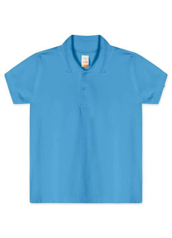 Marisol - Camisa Polo com Aroma Manga Curta Infantil Masculina Marisol Azul