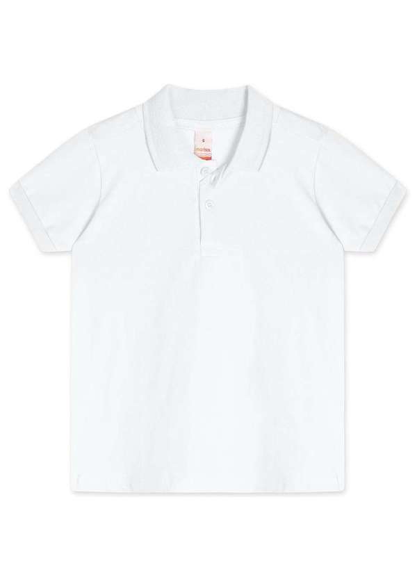 Marisol - Camisa Polo com Aroma Manga Curta Infantil Masculina Marisol Branco