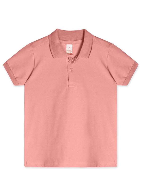 Marisol - Camisa Polo com Aroma Manga Curta Infantil Masculina Marisol Rosa