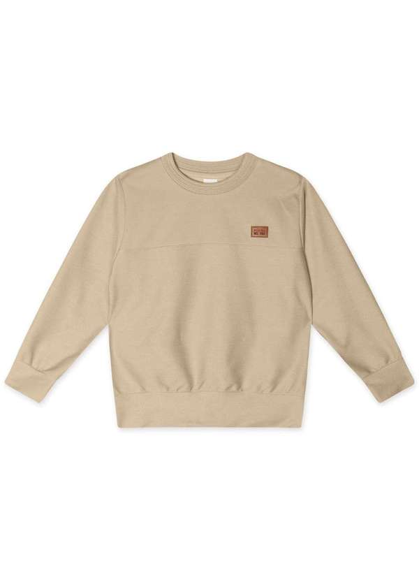 Marisol - Blusao Manga Longa Infantil Masculino Marisol Bege