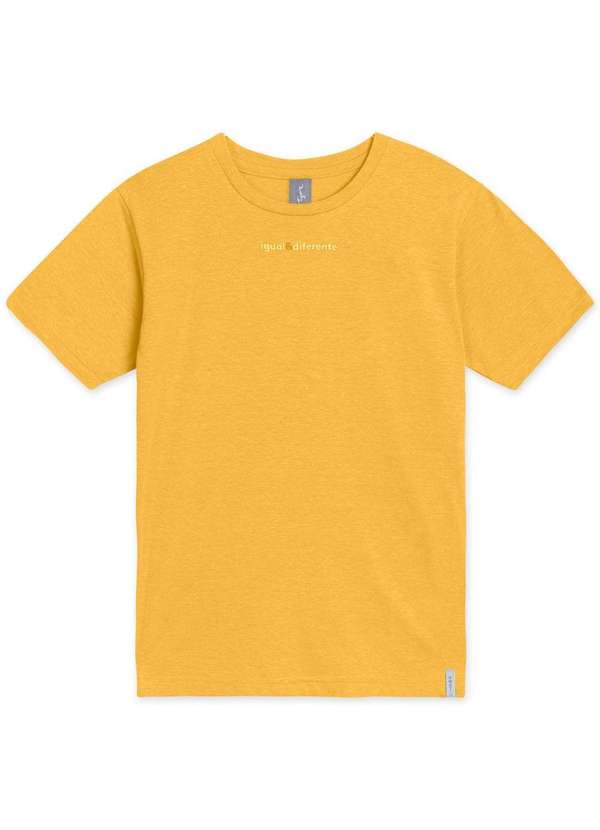 Match - Camiseta Infantil Manga Curta Match Amarelo 1