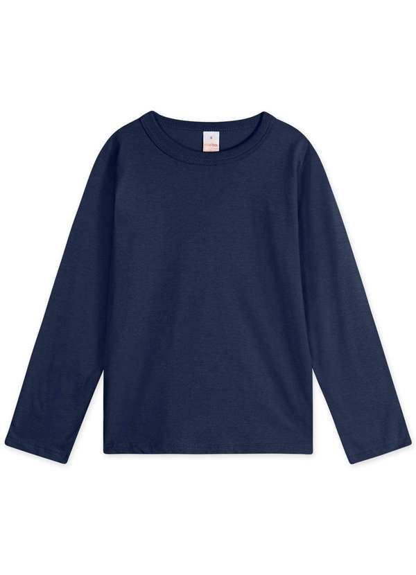 Marisol - Camiseta Infantil Menino Manga Longa Aromatica Marisol Azul