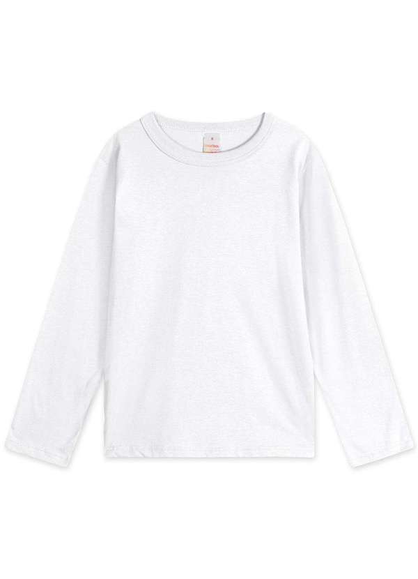 Marisol - Camiseta Infantil Menino Manga Longa Aromatica Marisol Branco