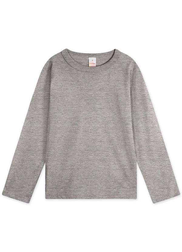 Marisol - Camiseta Infantil Menino Manga Longa Aromatica Marisol Cinza