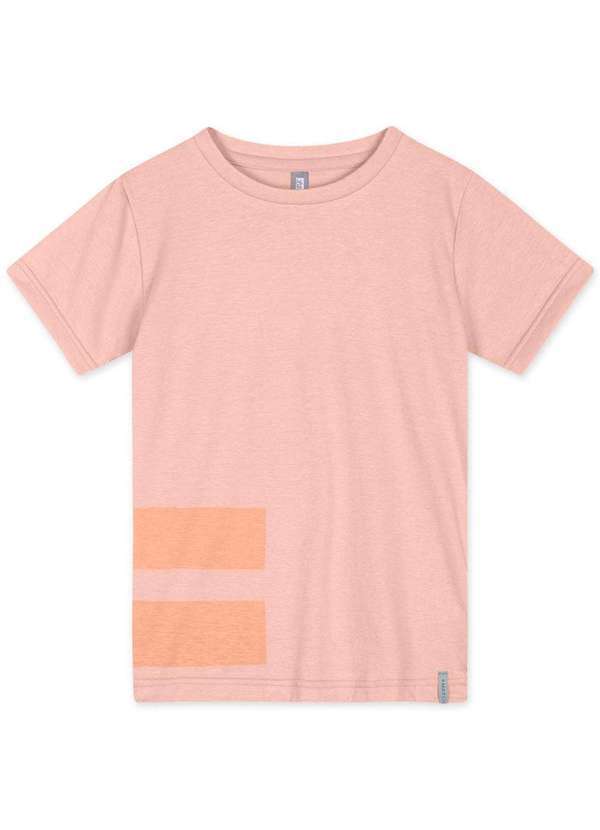 Match - Camiseta Infantil Unissex Manga Curta Match Rosa