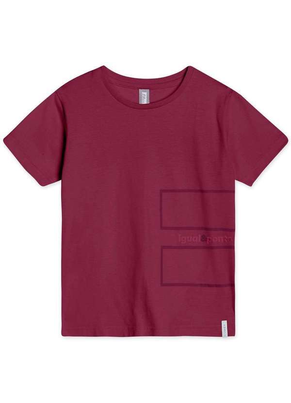 Match - Camiseta Infantil Unissex Manga Curta Match Vermelho