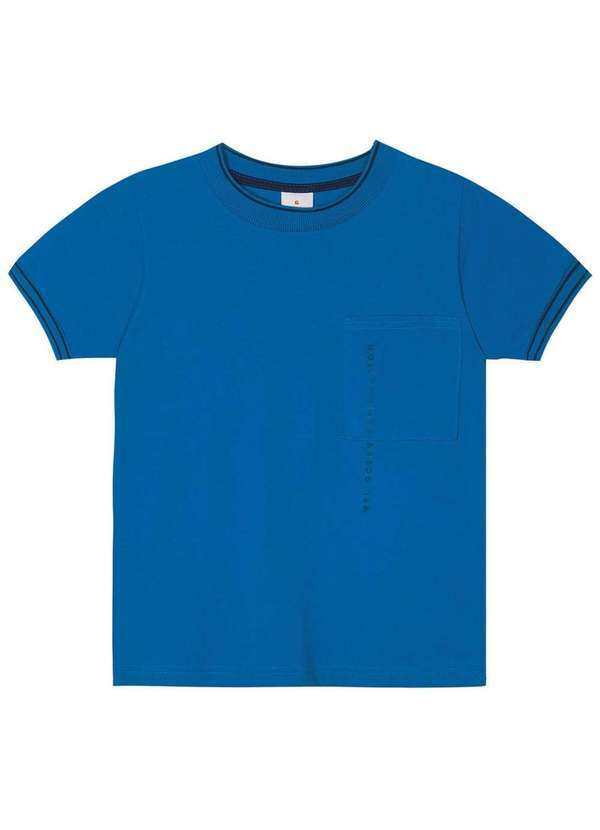 Marisol - Camiseta Manga Curta Infantil Masculina Marisol Azul