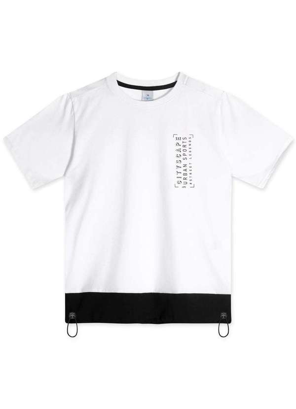 Hapier - Camiseta Manga Curta Juvenil Masculina Hapier Branco