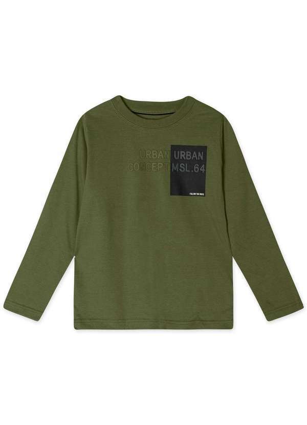 Marisol - Camiseta Manga Longa Infantil Masculina Marisol Verde