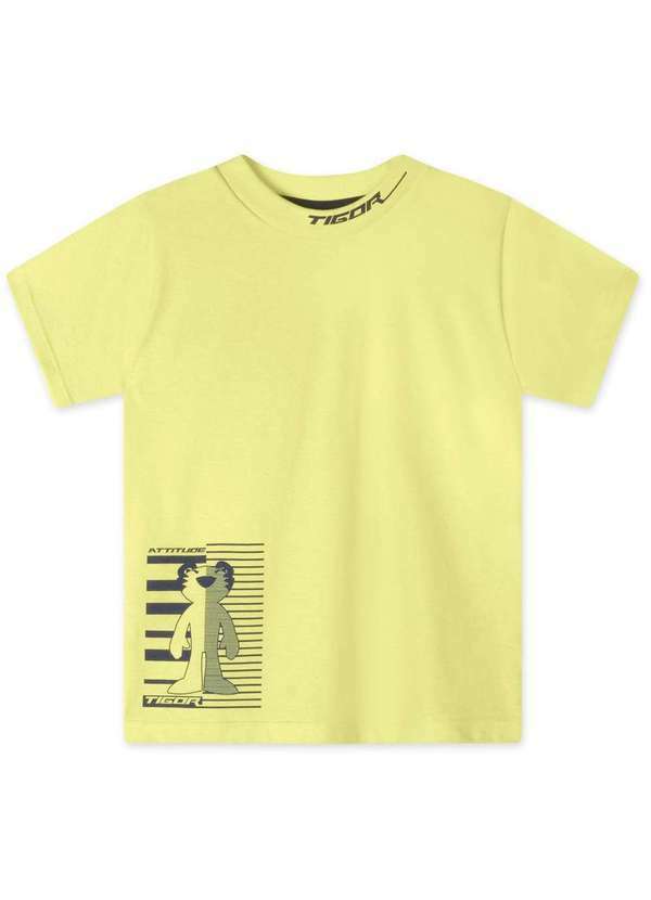 Tigor T Tigre - Camiseta Manga Curta Infantil Masculina Tigor T. Tigre Verde