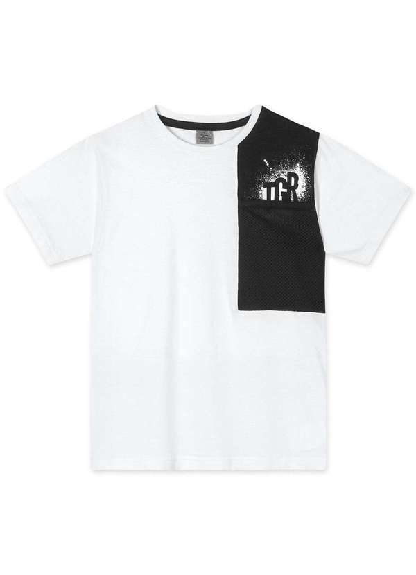 Tigor T Tigre - Camiseta Manga Curta Infantil Masculina Tigor Branco