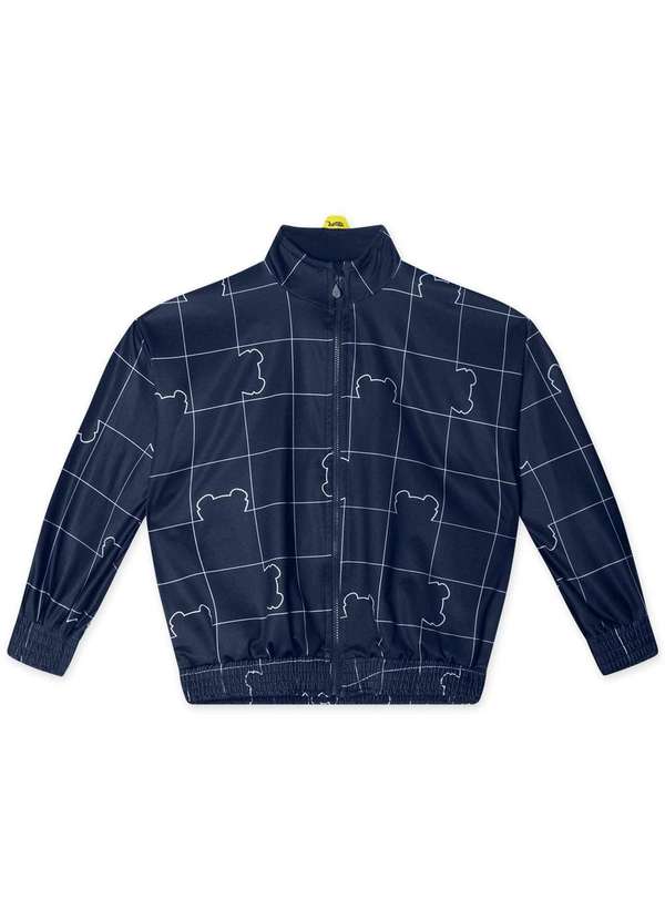 Tigor T Tigre Jaqueta Moletom Xadrez Masculina Infantil Tigor Tigre  Azul