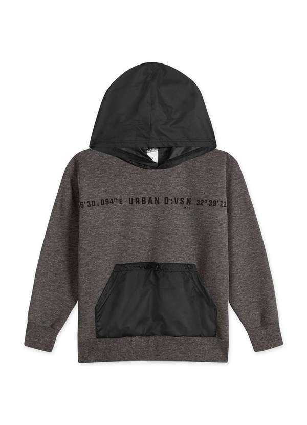 Marisol - Blusao Moletom Infantil Menino Marisol Cinza