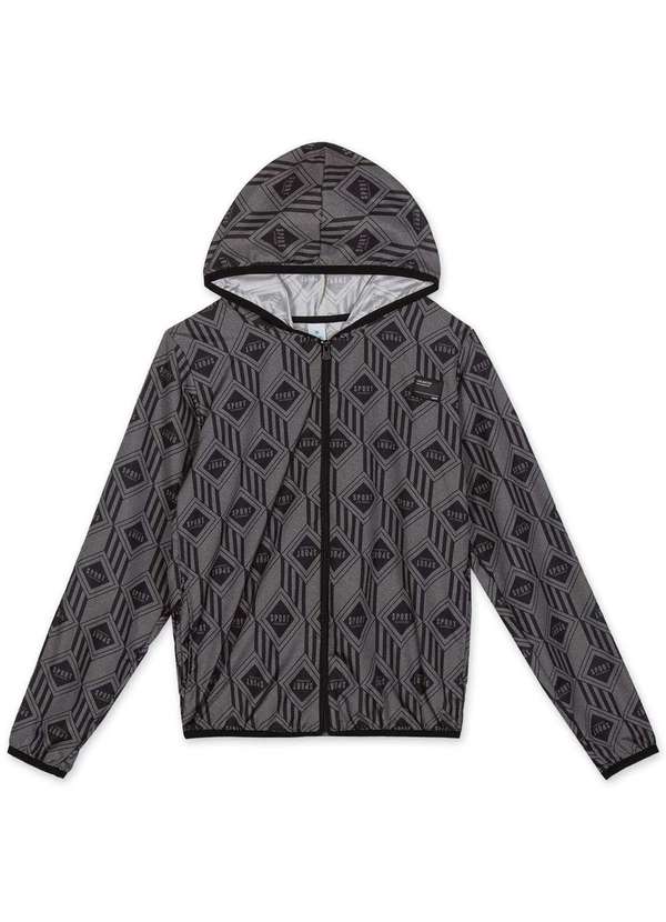 Hapier - Jaqueta Corta-Vento Juvenil Menino Hapier Cinza