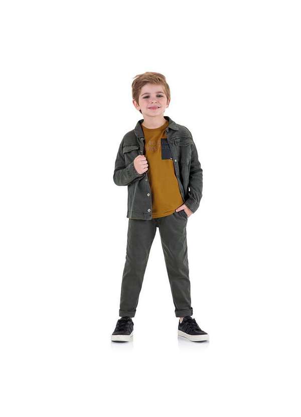 Marisol - Jaqueta Manga Longa Infantil Masculina Marisol Preto 2
