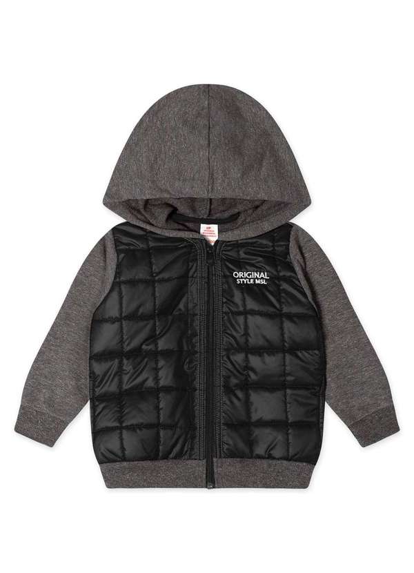 Marisol - Jaqueta Moletom Infantil Masculina Marisol Cinza