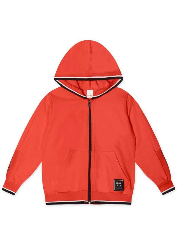 Marisol - Jaqueta Moletom Infantil Masculina Marisol Laranja