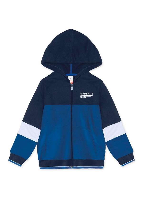 Marisol - Jaqueta Moletom Infantil Menino Marisol Azul