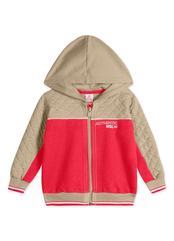 Marisol - Jaqueta Moletom Infantil Menino Marisol Bege