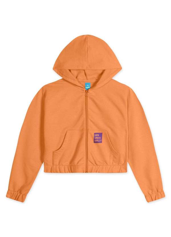 Hapier - Jaqueta Moletom Juvenil Menina Hapier Laranja