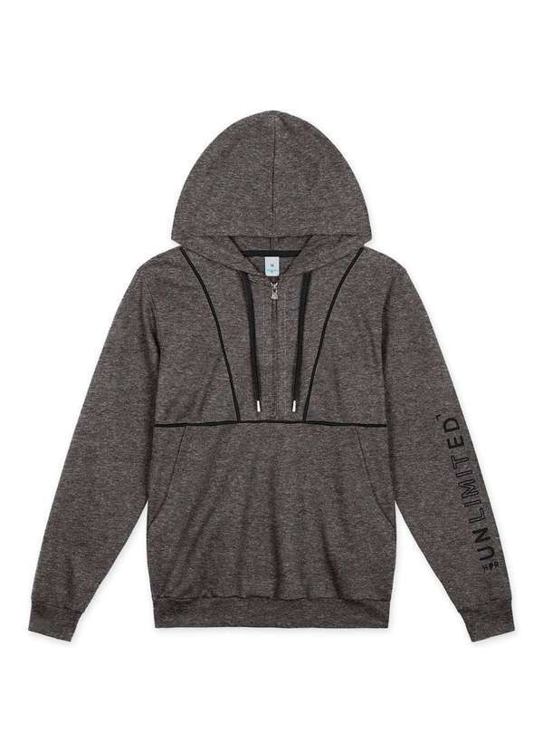 Hapier - Jaqueta Moletom Juvenil Menino Hapier Cinza