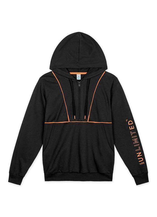 Hapier - Jaqueta Moletom Juvenil Menino Hapier Preto