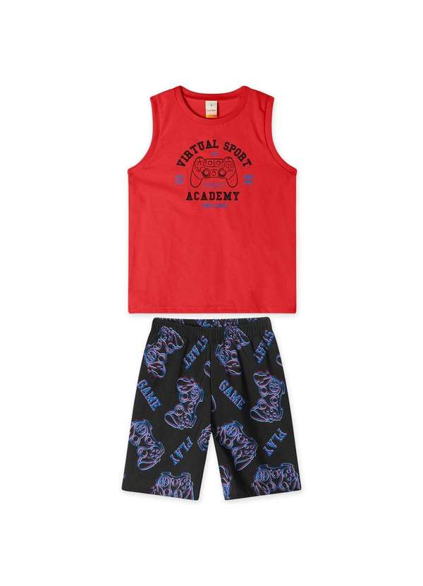 Marisol - Conjunto Curto Infantil Masculino Marisol Vermelho
