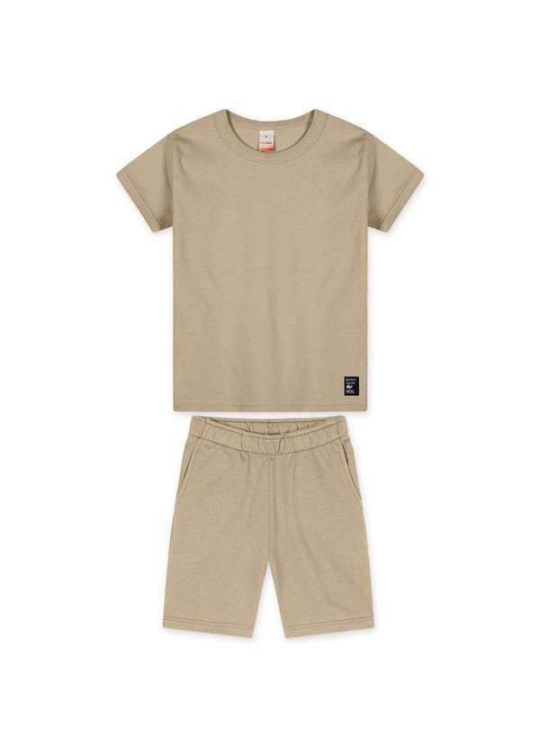 Marisol - Conjunto Curto Repelente a Agua Infantil Masculino Marisol Bege