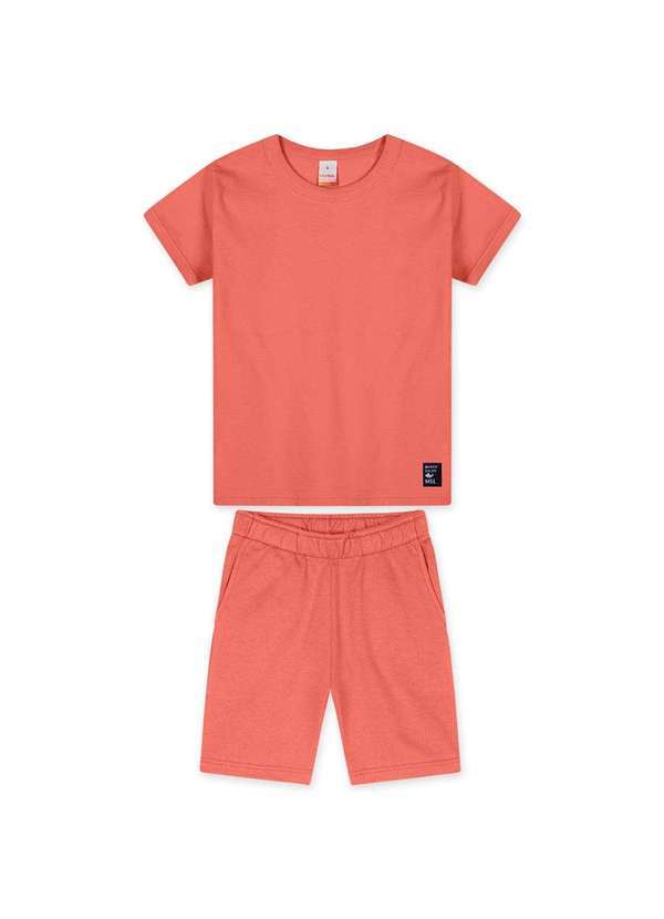 Marisol - Conjunto Curto Repelente a Agua Infantil Masculino Marisol Laranja